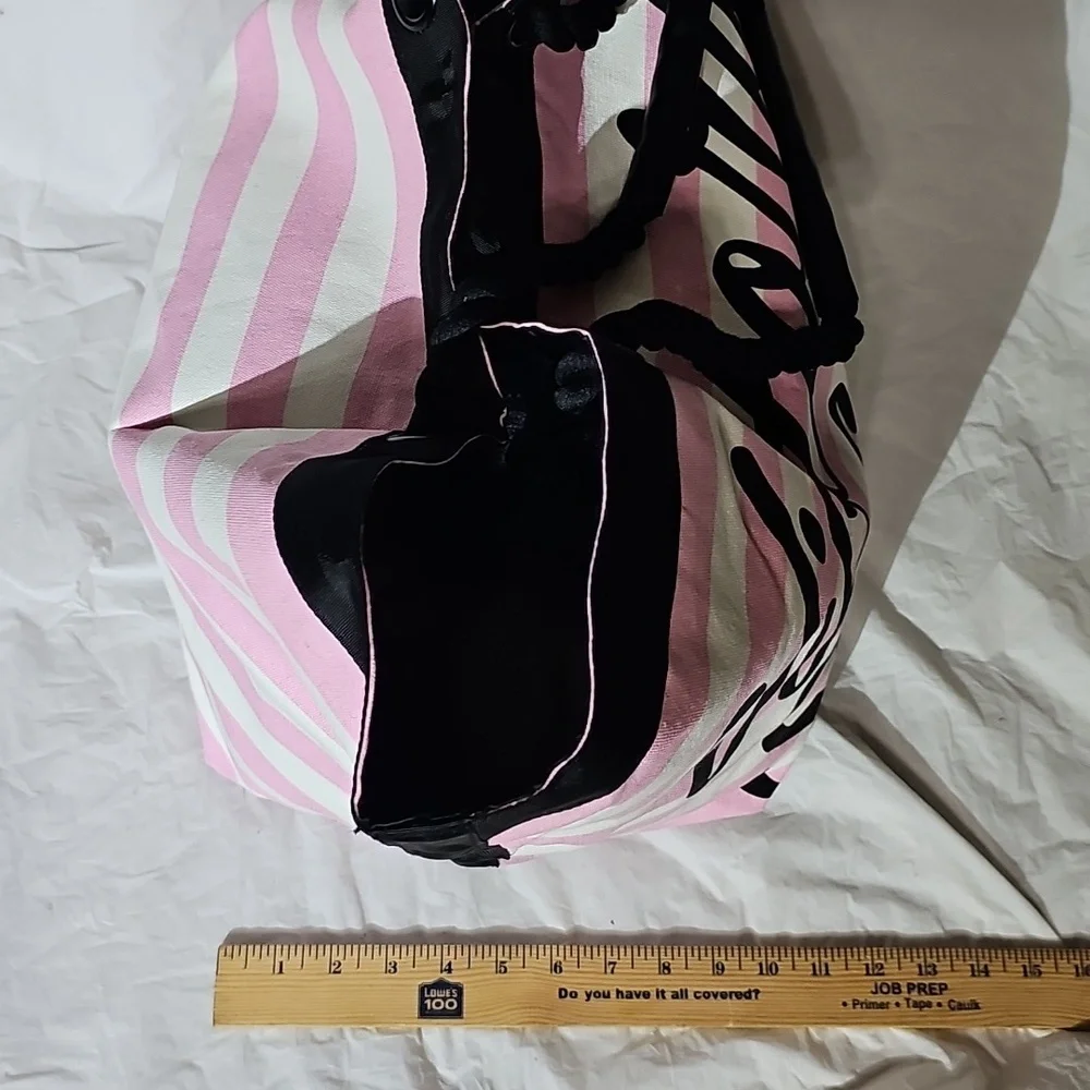 Victoria's Secret Pink, White Striped Tote New - Picture 11 of 14